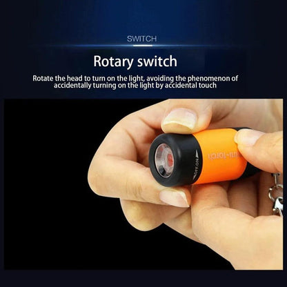 Mini USB Rechargeable Keychain Flashlight by HitMyNeed