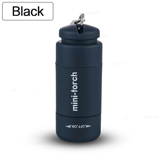 Mini USB Rechargeable Keychain Flashlight black by HitMyNeed