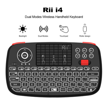 Mini Wireless Backlit Keyboard with Touchpad & 2.4G by HitMyNeed