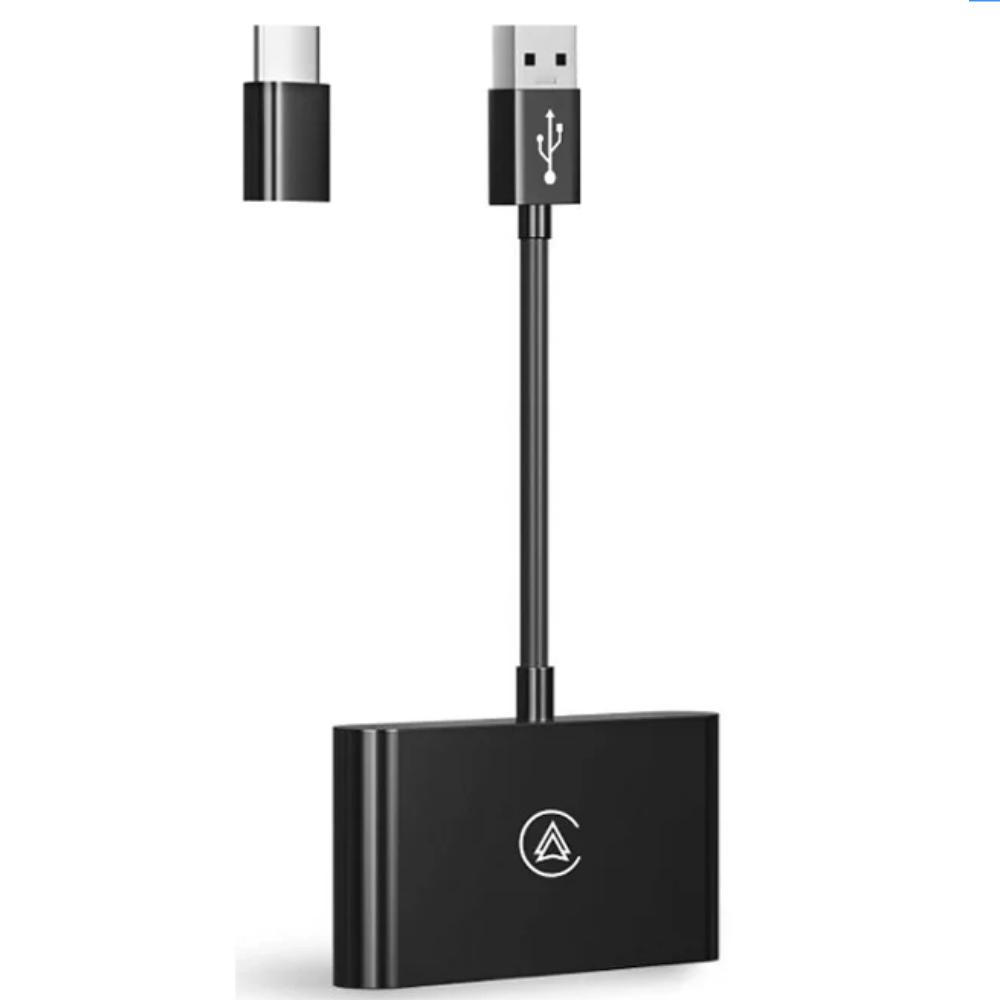Mini Wireless CarPlay & Android Auto 2‑in‑1 Adapter by HitMyNeed