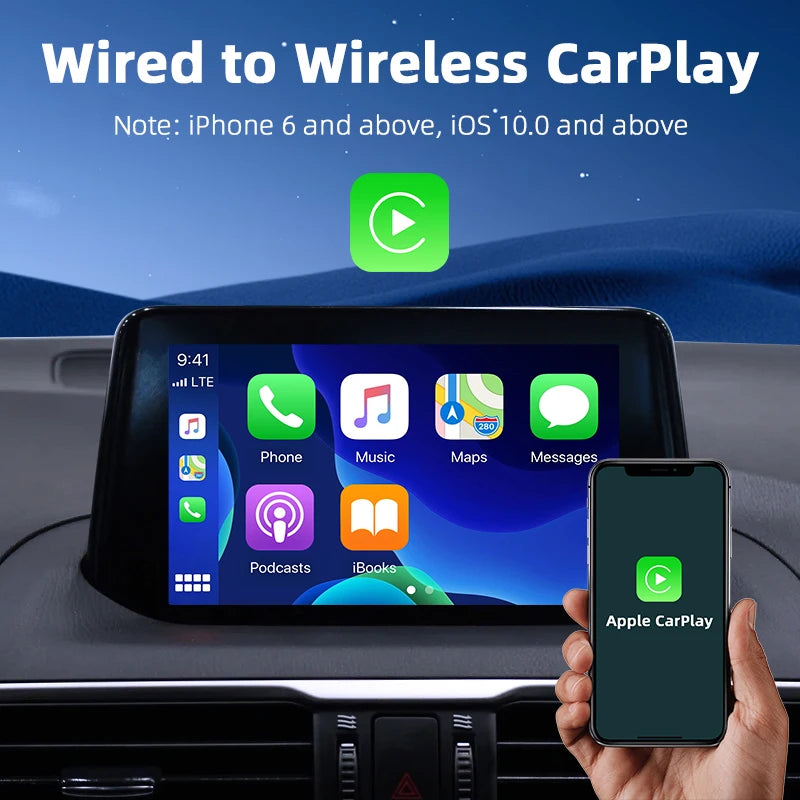 Mini Wireless CarPlay & Android Auto Adapter by HitMyNeed