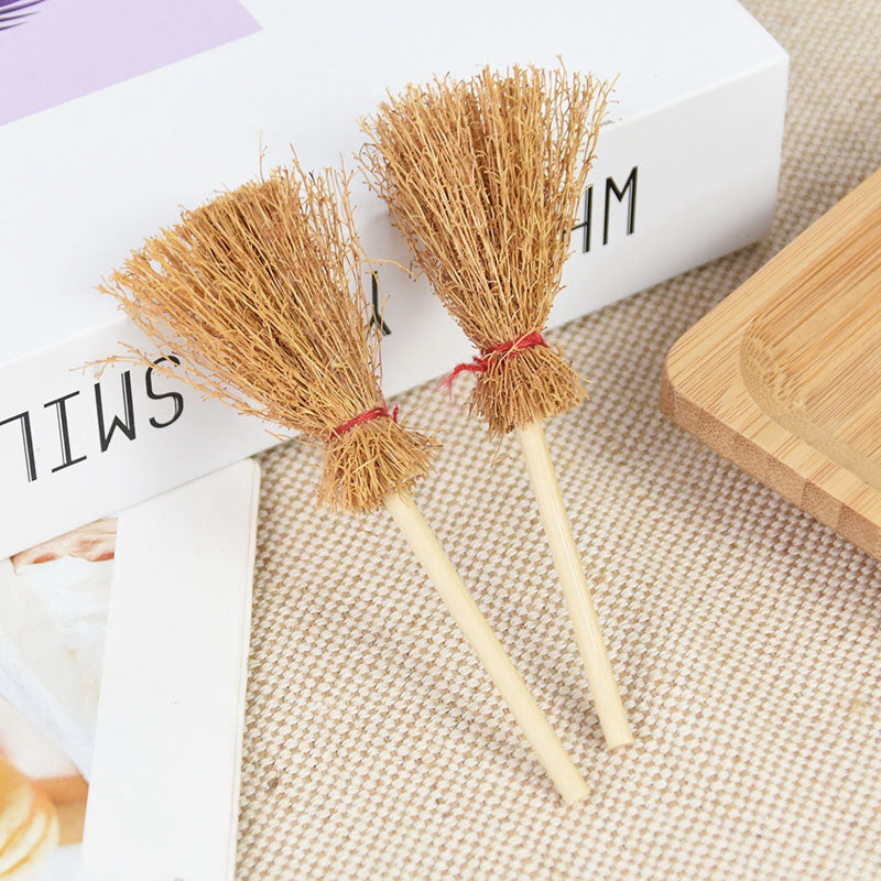 Mini Witch Broom Halloween Ornament Set, 20-Pack by HitMyNeed