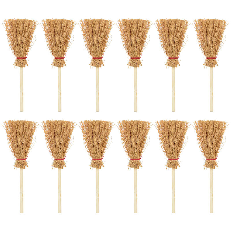 Mini Witch Broom Halloween Ornament Set, 20-Pack by HitMyNeed