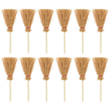 Mini Witch Broom Halloween Ornament Set, 20-Pack by HitMyNeed