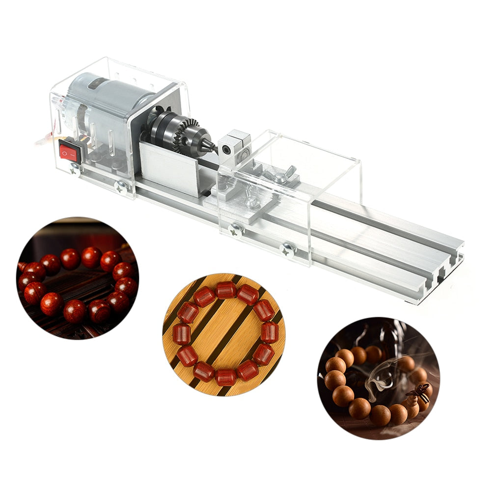 Mini Wood Lathe Bead Making Machine 100W by HitMyNeed
