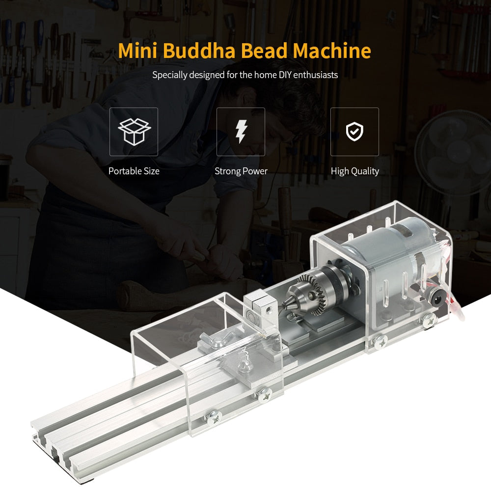 Mini Wood Lathe Bead Making Machine 100W by HitMyNeed