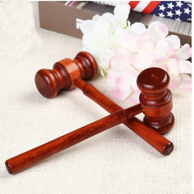 Mini Wooden Court Gavel with Sound Block by HitMyNeed
