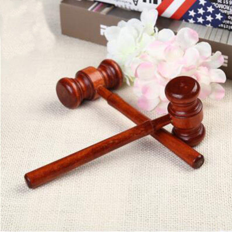 Mini Wooden Court Gavel with Sound Block by HitMyNeed