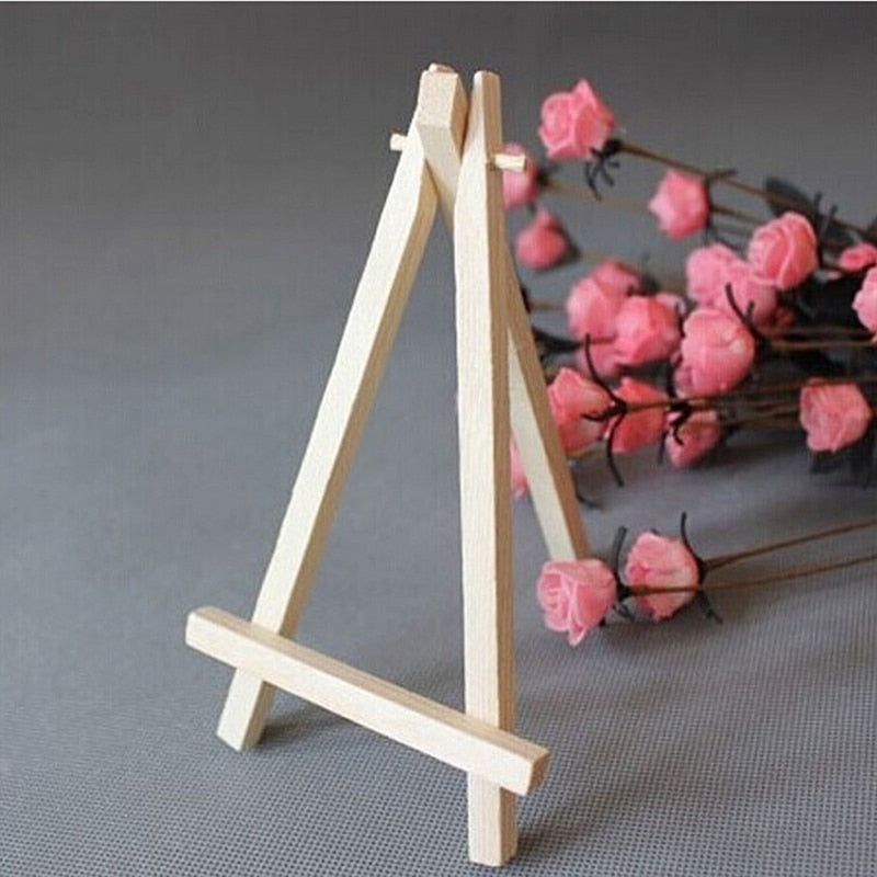 Mini Wooden Easel Stand for Tabletop Display by HitMyNeed