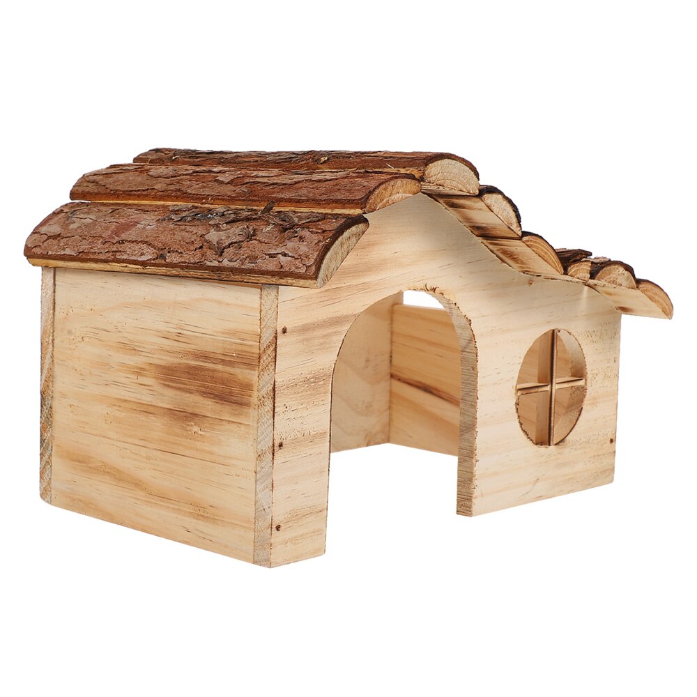 Mini Wooden Hamster House Cabin Shelter by HitMyNeed