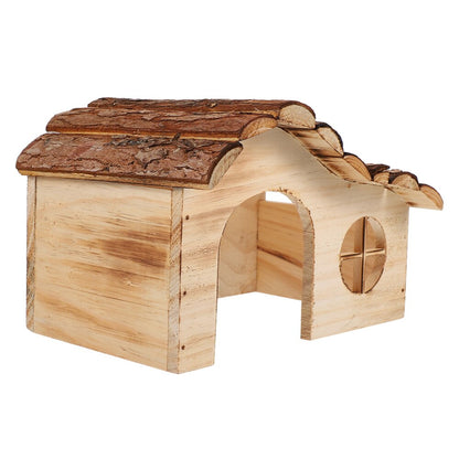 Mini Wooden Hamster House Cabin Shelter by HitMyNeed