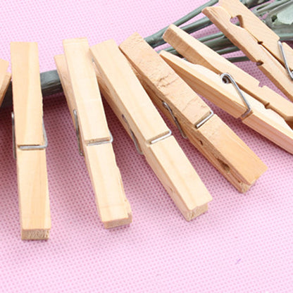 Mini Wooden Photo Clips Set (100 Pieces) by HitMyNeed