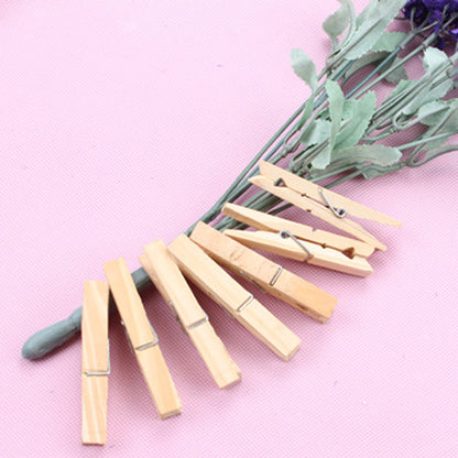 Mini Wooden Photo Clips Set (100 Pieces) by HitMyNeed