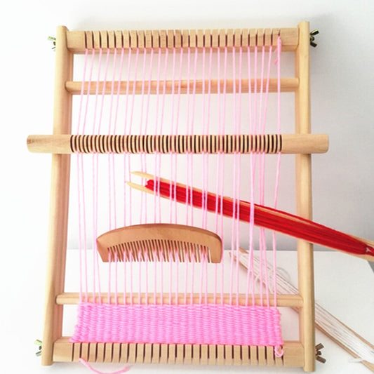 Mini Wooden Weaving Loom DIY Set by HitMyNeed