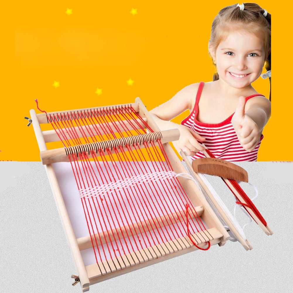 Mini Wooden Weaving Loom DIY Set by HitMyNeed