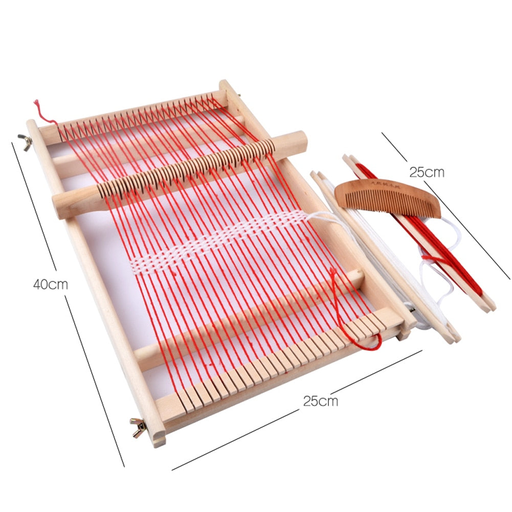 Mini Wooden Weaving Loom DIY Set by HitMyNeed