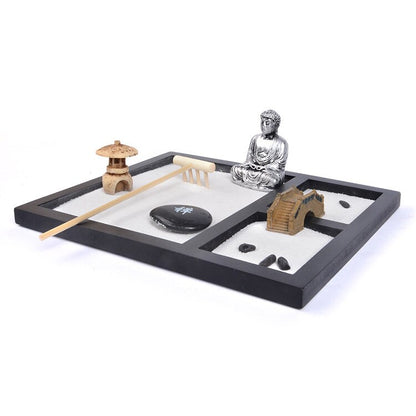 Mini Zen Sand Garden Desk Set with Accessories by HitMyNeed