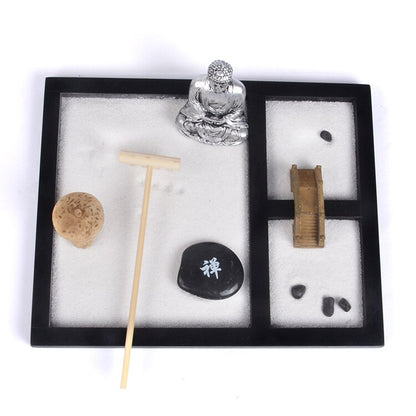Mini Zen Sand Garden Desk Set with Accessories by HitMyNeed