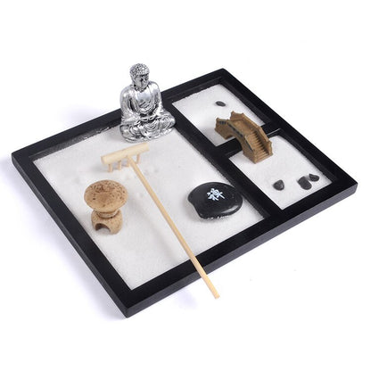 Mini Zen Sand Garden Desk Set with Accessories by HitMyNeed