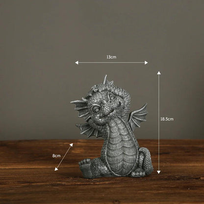 Miniature Dragon Figurine for Garden and Patio Decor 1 by HitMyNeed
