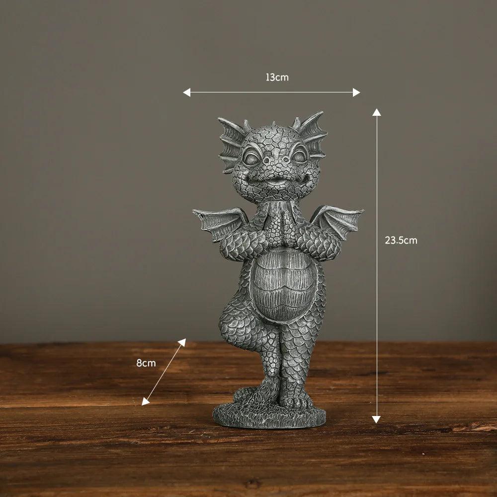 Miniature Dragon Figurine for Garden and Patio Decor 3 by HitMyNeed