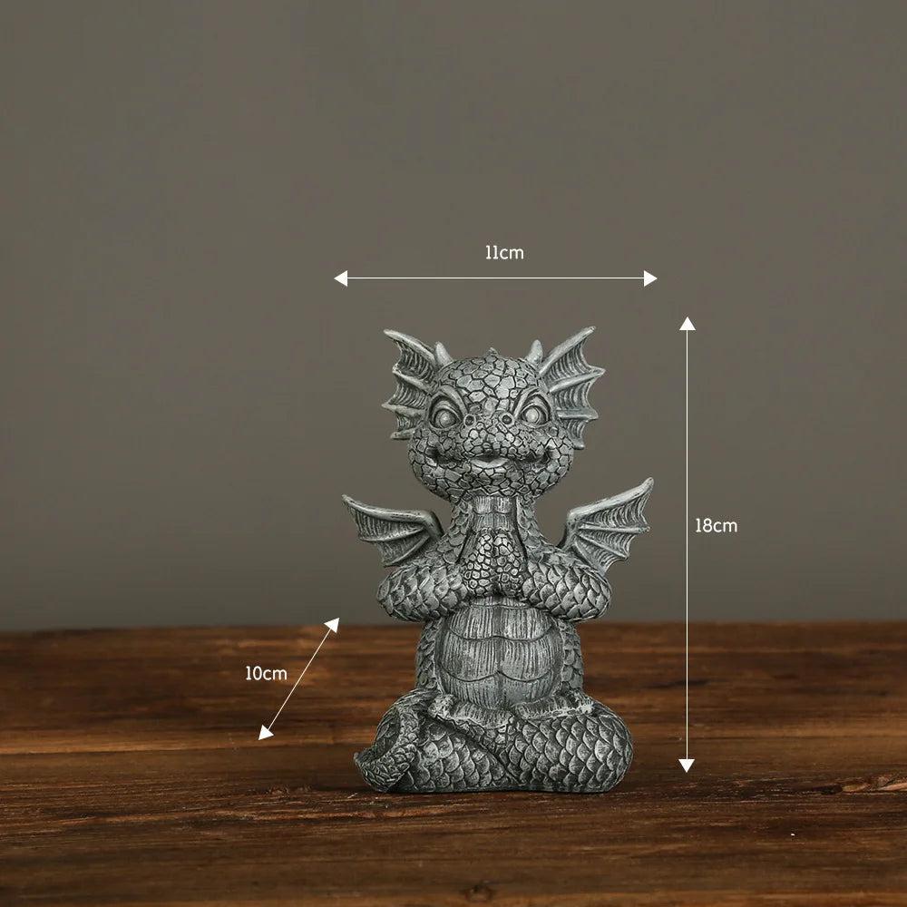 Miniature Dragon Figurine for Garden and Patio Decor 4 by HitMyNeed