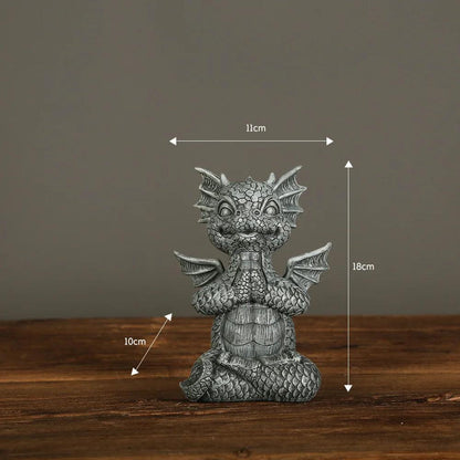 Miniature Dragon Figurine for Garden and Patio Decor 4 by HitMyNeed