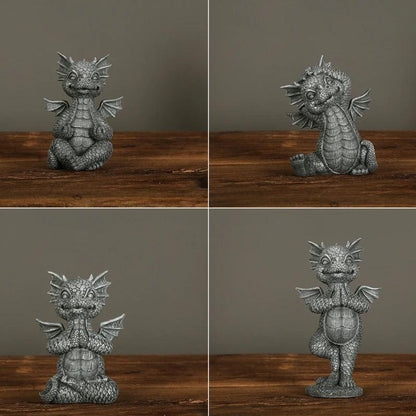 Miniature Dragon Figurine for Garden and Patio Decor by HitMyNeed