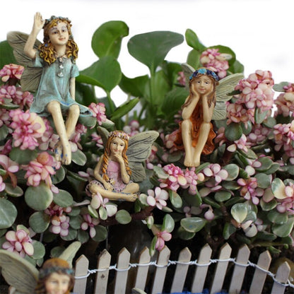 Miniature Fairy Garden Figurines Set of 6 by HitMyNeed