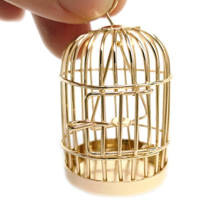 Miniature Metal Bird Cage for 1:12 Dollhouses by HitMyNeed