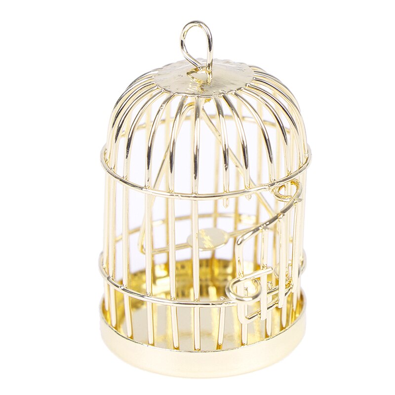 Miniature Metal Bird Cage for 1:12 Dollhouses by HitMyNeed