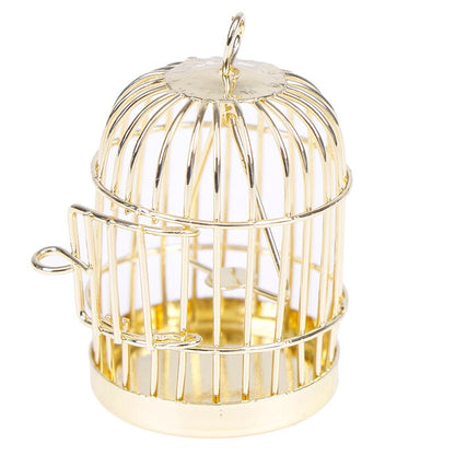 Miniature Metal Bird Cage for 1:12 Dollhouses by HitMyNeed