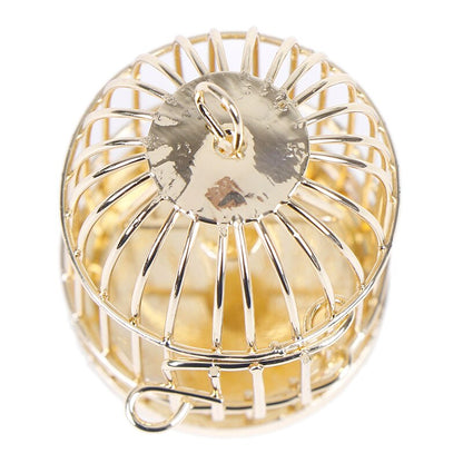 Miniature Metal Bird Cage for 1:12 Dollhouses by HitMyNeed