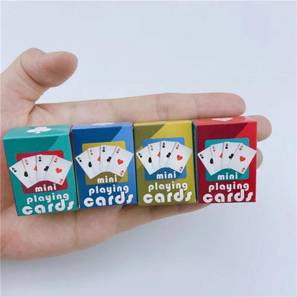Miniature Poker Playing Cards Deck for Travel by HitMyNeed