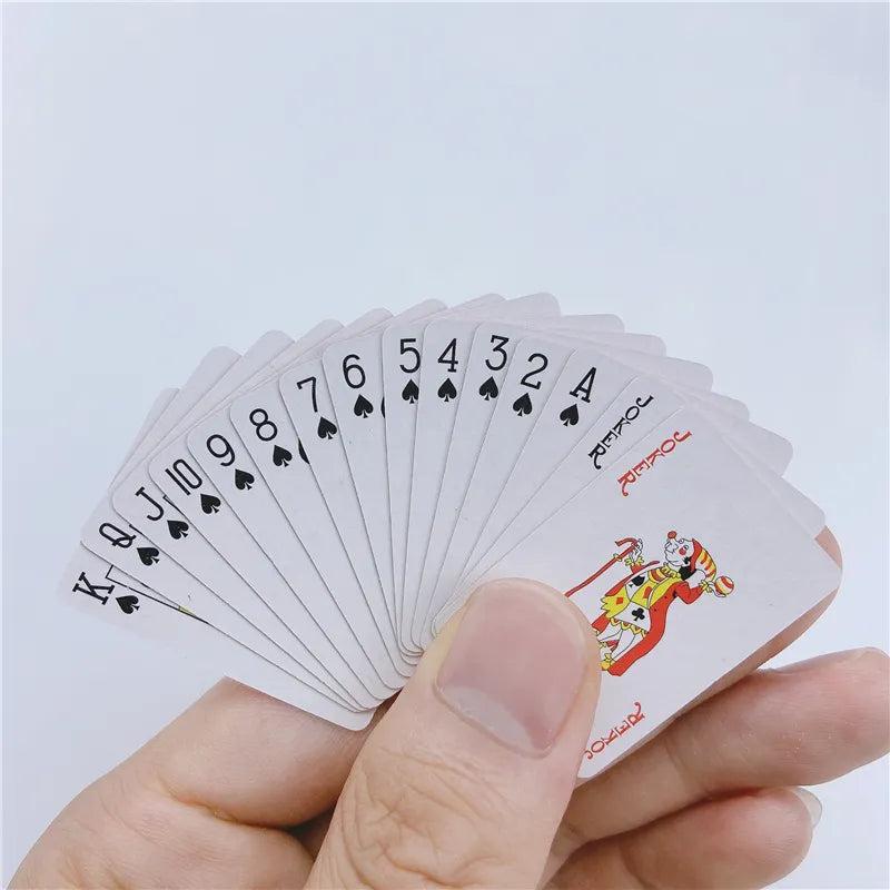Miniature Poker Playing Cards Deck for Travel by HitMyNeed