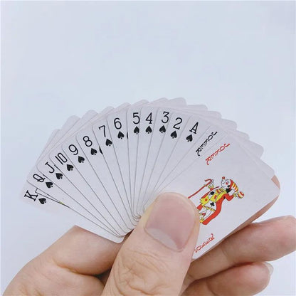 Miniature Poker Playing Cards Deck for Travel by HitMyNeed