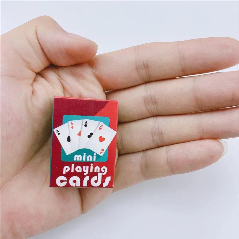 Miniature Poker Playing Cards Deck for Travel by HitMyNeed