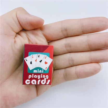 Miniature Poker Playing Cards Deck for Travel by HitMyNeed