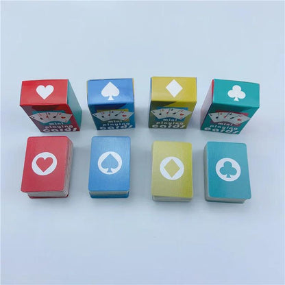 Miniature Poker Playing Cards Deck for Travel by HitMyNeed