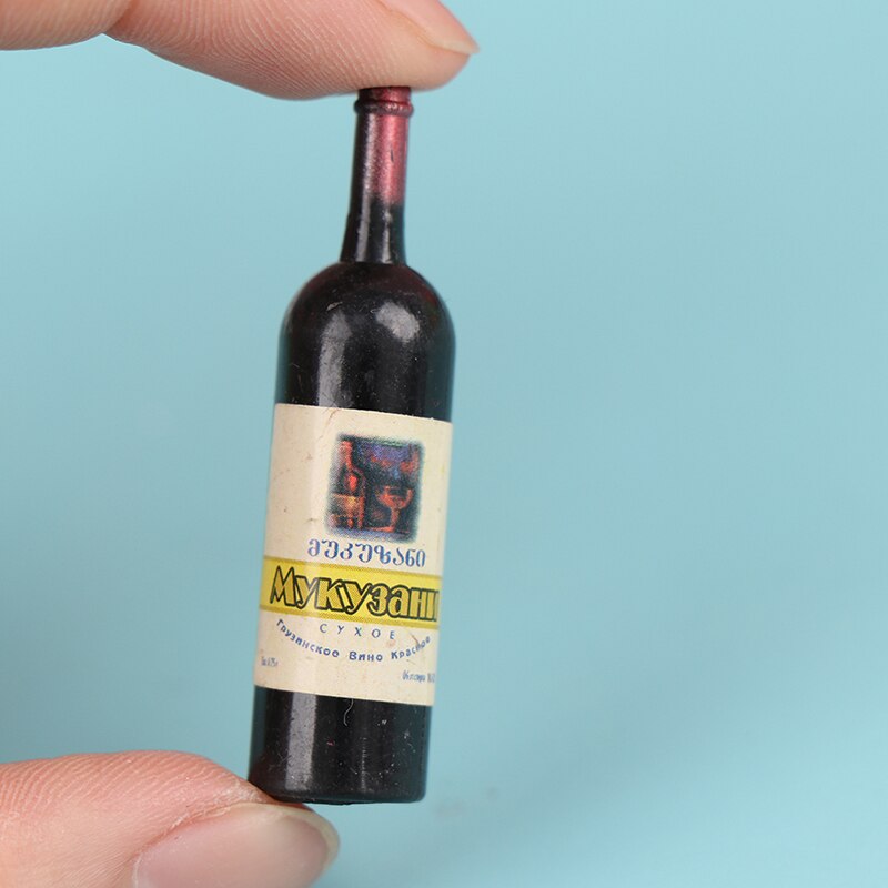 Miniature Wine Bottles Set for 1:12 Dollhouses (10pcs) by HitMyNeed