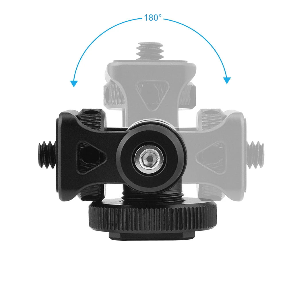 Minifocus 180° Tilt Cold Shoe Monitor & Mic Mount by HitMyNeed
