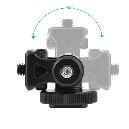 Minifocus 180° Tilt Cold Shoe Monitor & Mic Mount by HitMyNeed