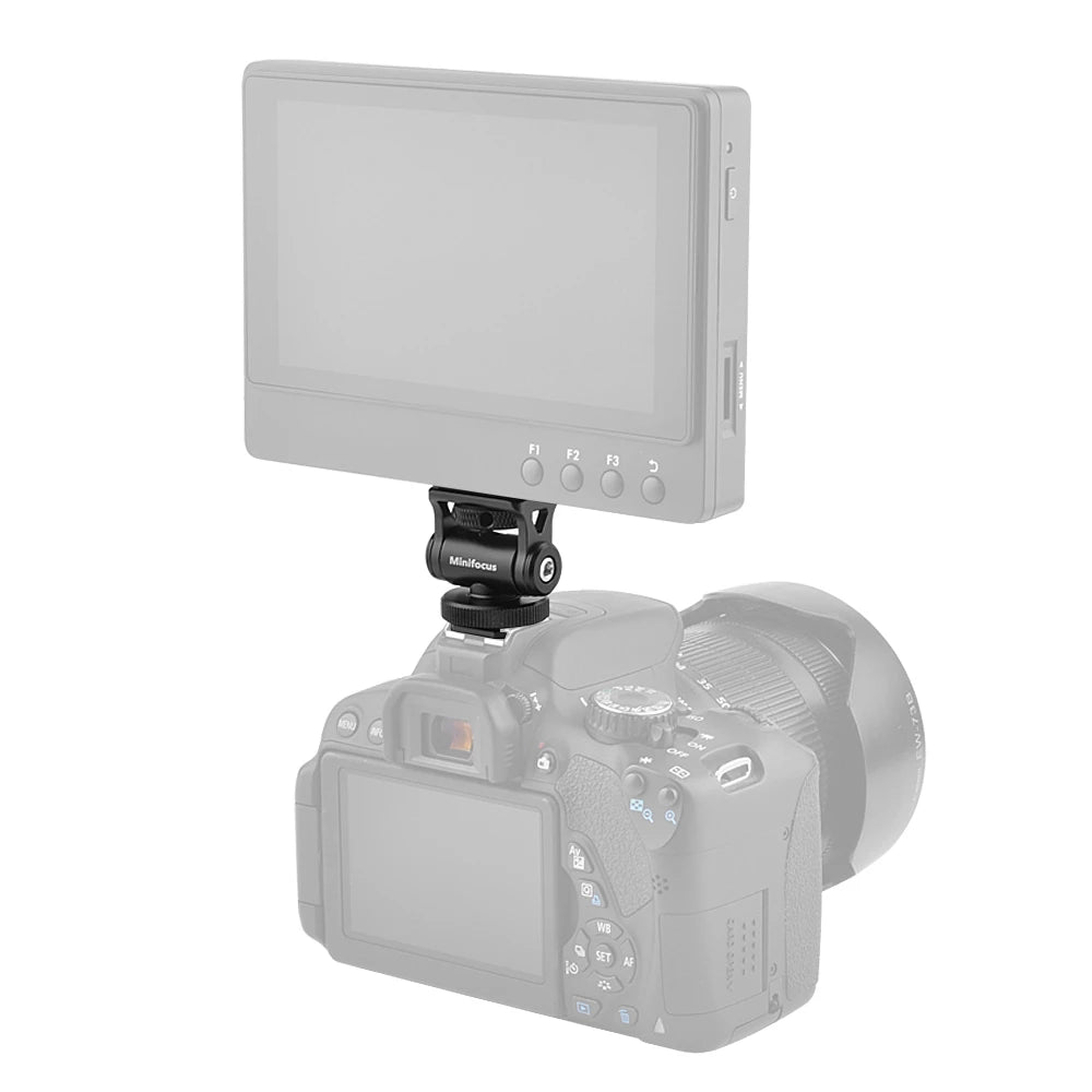 Minifocus 180° Tilt Cold Shoe Monitor & Mic Mount by HitMyNeed