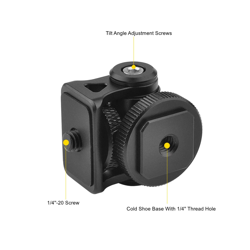 Minifocus 180° Tilt Cold Shoe Monitor & Mic Mount by HitMyNeed