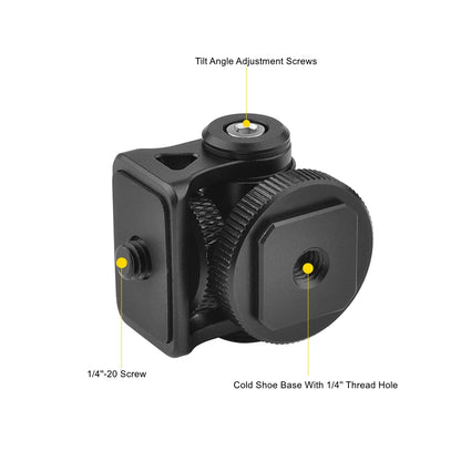 Minifocus 180° Tilt Cold Shoe Monitor & Mic Mount by HitMyNeed