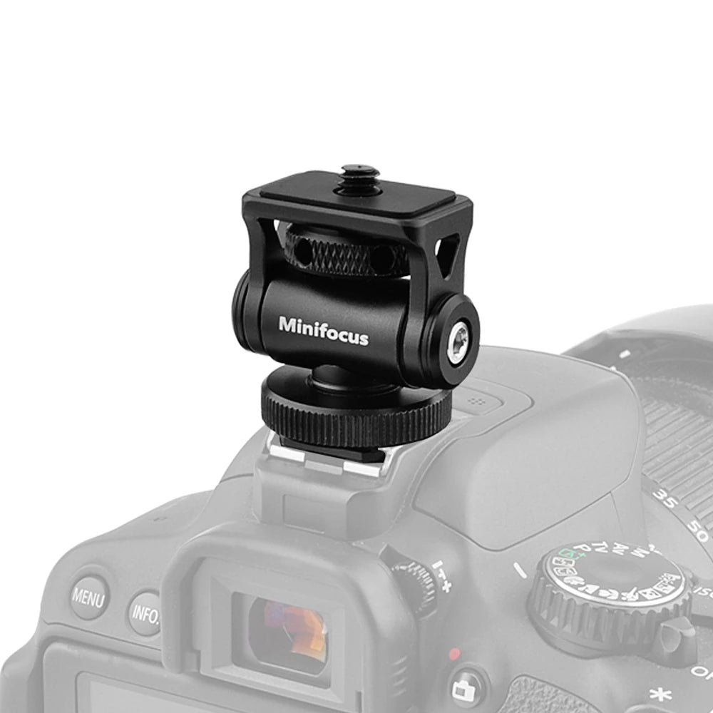 Minifocus 180° Tilt Cold Shoe Monitor & Mic Mount by HitMyNeed