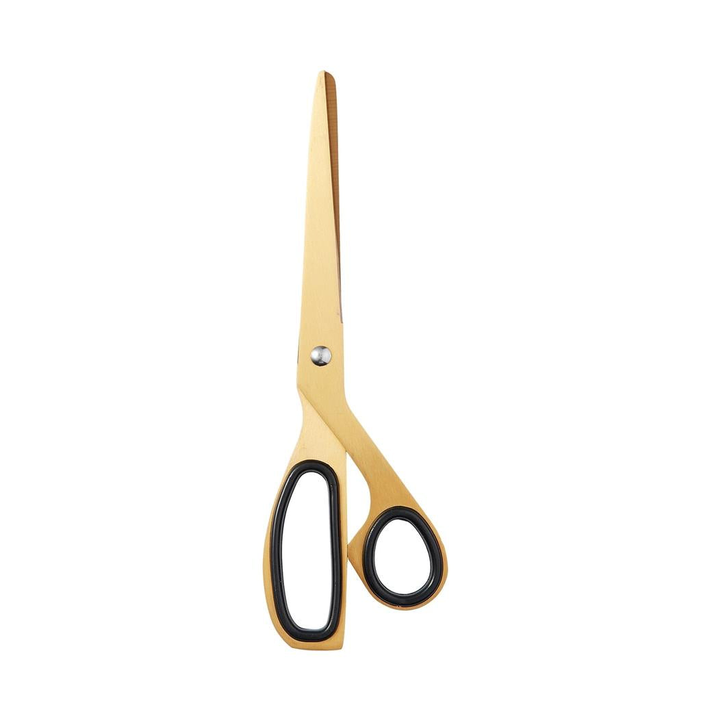 Minimalist Asymmetric Brass Scissors for Crafts by HitMyNeed