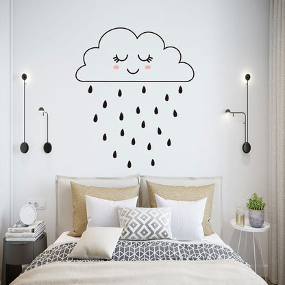 Minimalist Cloud Wall Sticker for Kids Rooms by HitMyNeed