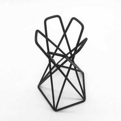 Minimalist Geometric Metal Plant Holder 10x21cm by HitMyNeed