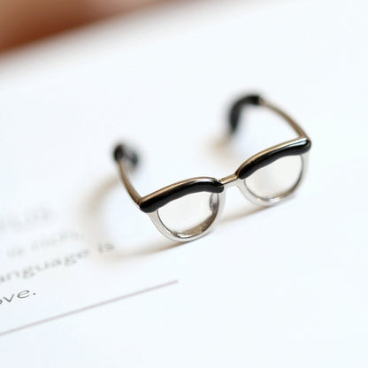 Minimalist Glasses Adjustable Boho Ring for Women 1 by HitMyNeed